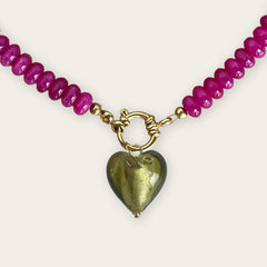 Light Green Heart Pendant