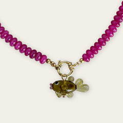 Golden Brown Fish Pendant