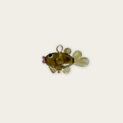 Golden Brown Fish Pendant