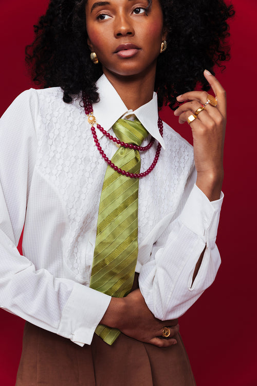 A Clockwork Purple Necklace