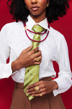 A Clockwork Purple Necklace