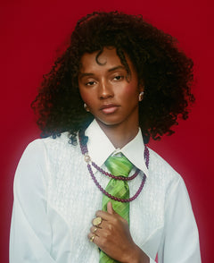 A Clockwork Purple Necklace