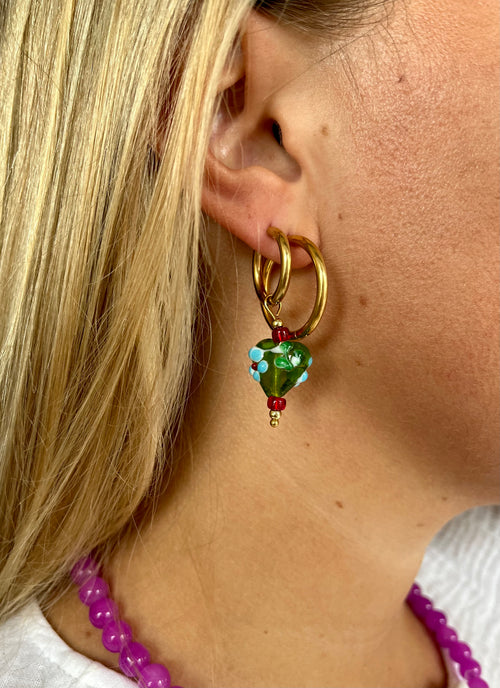 Floral Heart Earring