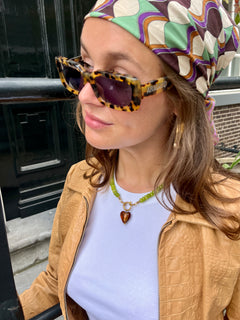 Olive Green | Rainbow Necklace