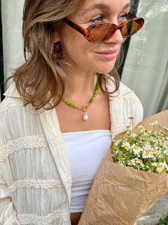 Olive Green | Rainbow Necklace