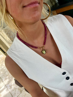 Raspberry | Rainbow Necklace