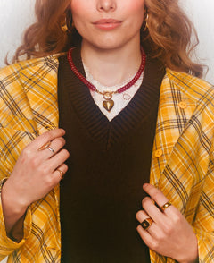 Raspberry | Rainbow Necklace