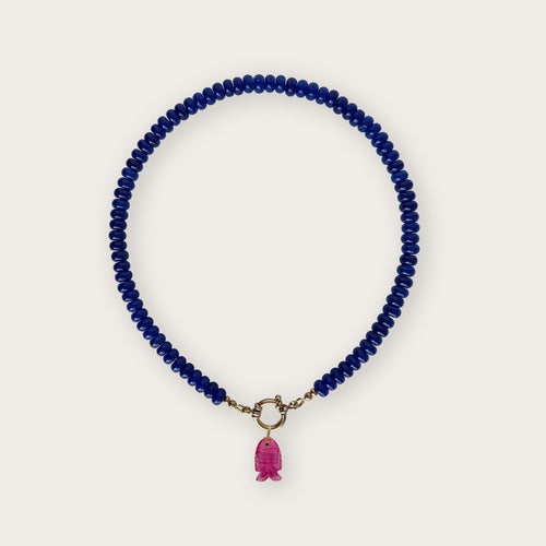 Cobalt Blue | Rainbow Necklace