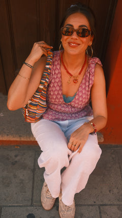 Hot Pink | Rainbow Necklace