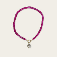 Hot Pink | Rainbow Necklace