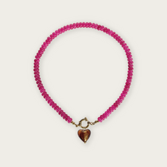 Hot Pink | Rainbow Necklace