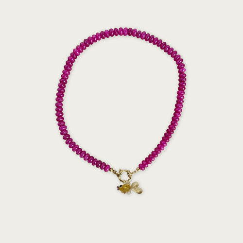 Hot Pink | Rainbow Necklace