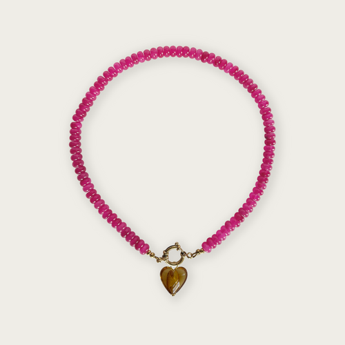 Hot Pink | Rainbow Necklace