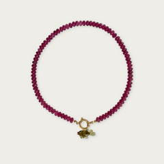 Raspberry | Rainbow Necklace