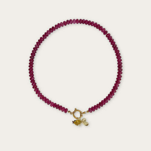 Raspberry | Rainbow Necklace