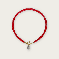 Scarlet Red | Rainbow Necklace