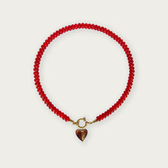 Scarlet Red | Rainbow Necklace