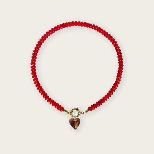 Scarlet Red | Rainbow Necklace