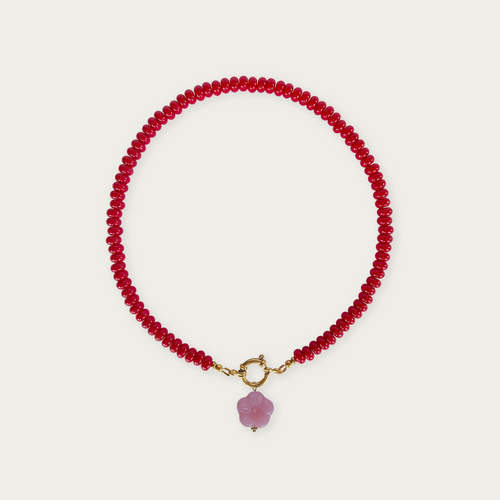 Scarlet Red | Rainbow Necklace