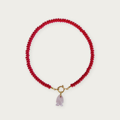 Scarlet Red | Rainbow Necklace