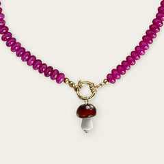 Brown mushroom pendant