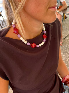 Crimson & Clover Necklace