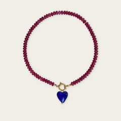 Raspberry | Rainbow Necklace