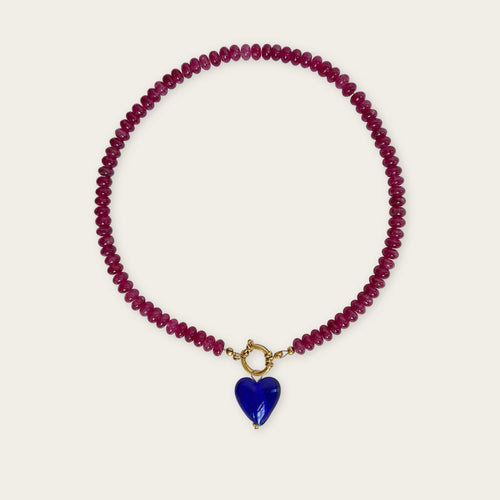 Raspberry | Rainbow Necklace