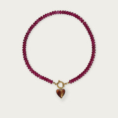 Raspberry | Rainbow Necklace