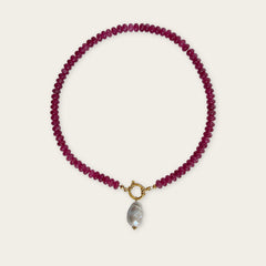 Raspberry | Rainbow Necklace