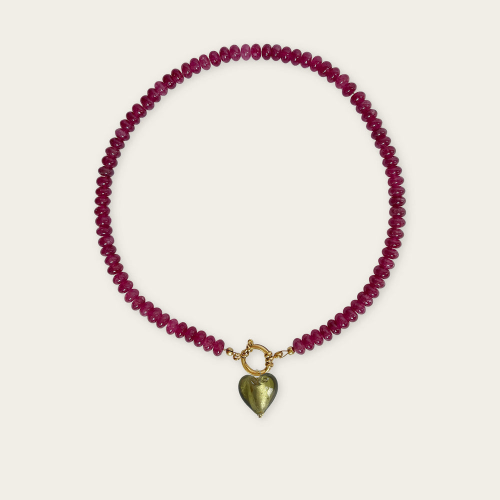 Raspberry | Rainbow Necklace