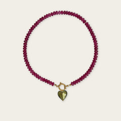 Raspberry | Rainbow Necklace