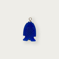 Cobalt Fish Pendant