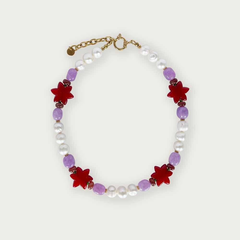 Crimson & Clover Necklace