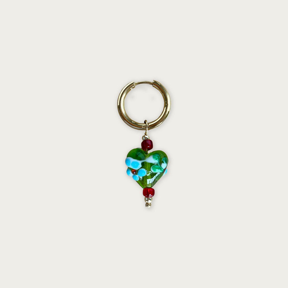 Floral Heart Earring