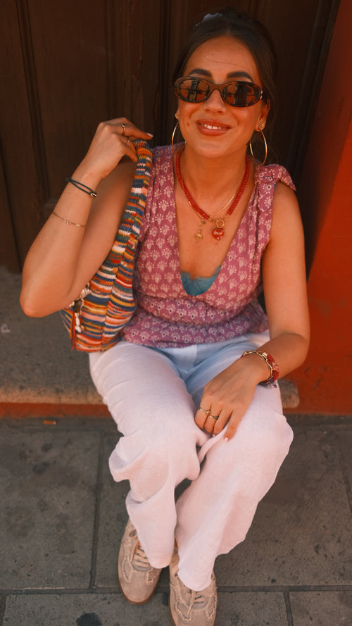 Hot Pink | Rainbow Necklace