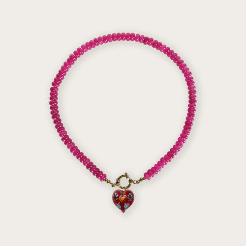 Hot Pink | Rainbow Necklace