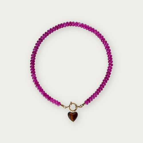 Hot Pink | Rainbow Necklace