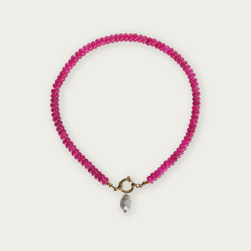 Hot Pink | Rainbow Necklace