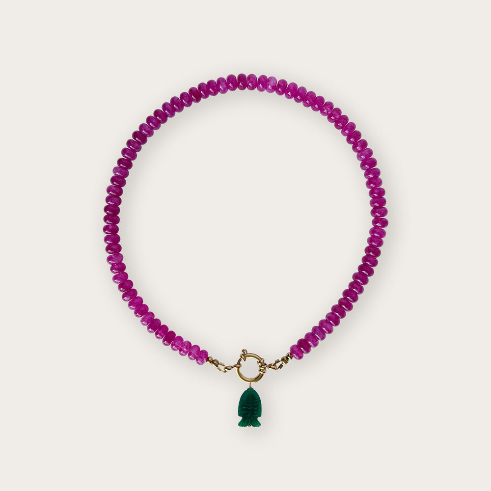 Hot Pink | Rainbow Necklace