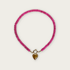 Hot Pink | Rainbow Necklace