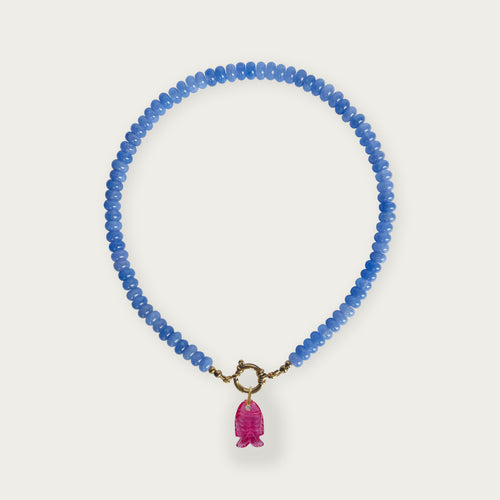 Mid Blue | Rainbow Necklace