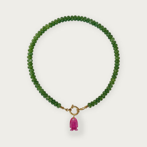 Moss Green | Rainbow Necklace