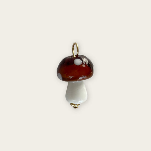 Brown mushroom pendant