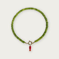 Olive Green | Rainbow Necklace