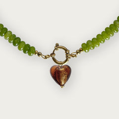 Brown Heart Pendant