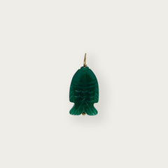 Onyx Fish Pendant
