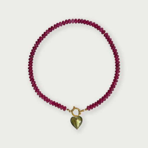 Raspberry | Rainbow Necklace