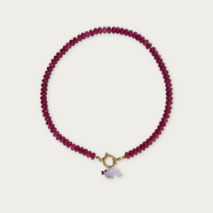 Raspberry | Rainbow Necklace