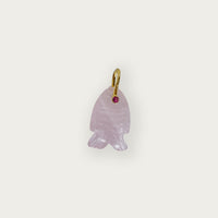 Rose Quartz Fish Pendant